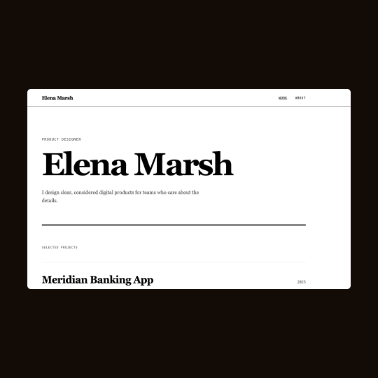elena portfolio preview image