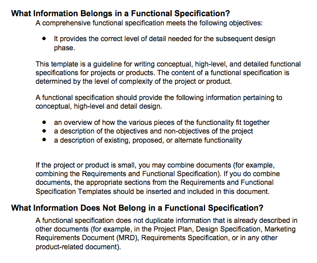 Functional Design Document Vs Technical Design Document Free Documents