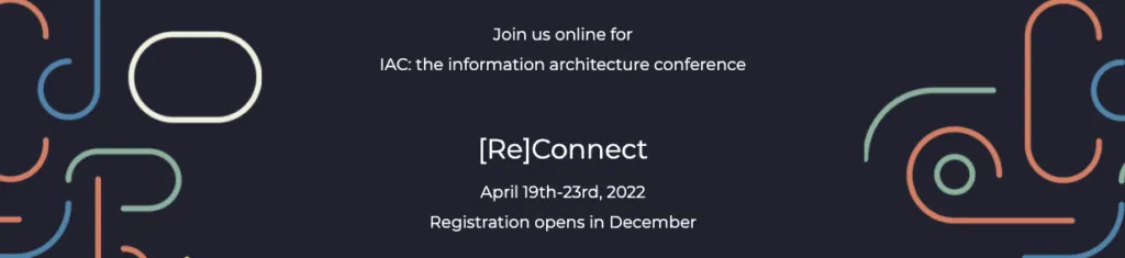 2022年に開催!見逃せないオンライン UXカンファレンス - information architecture conference