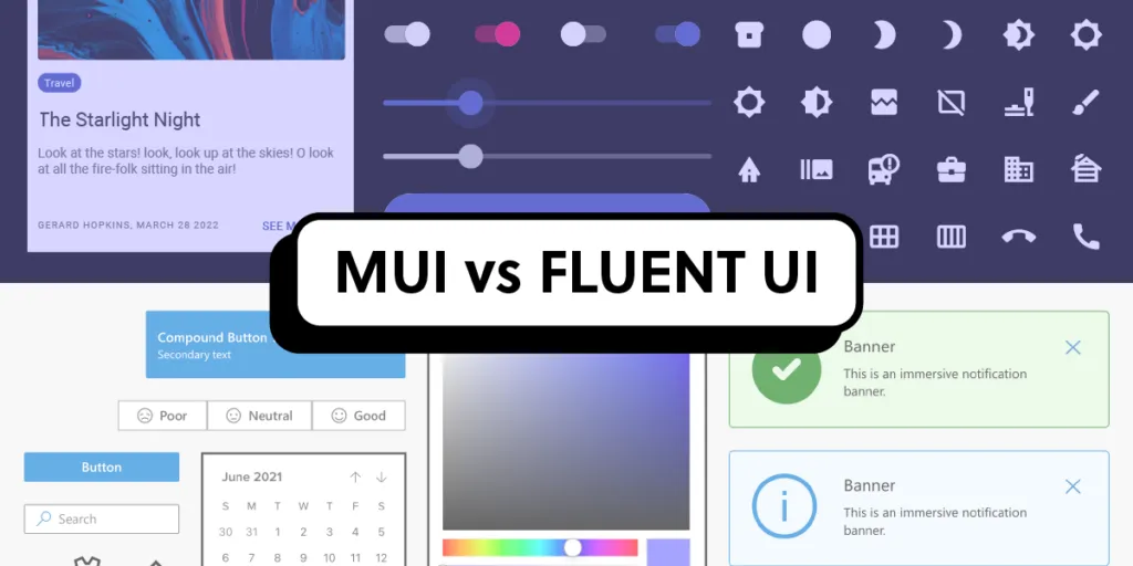 Fluent UI と MUI【 デザイナーが比較】- React アプリケーション 