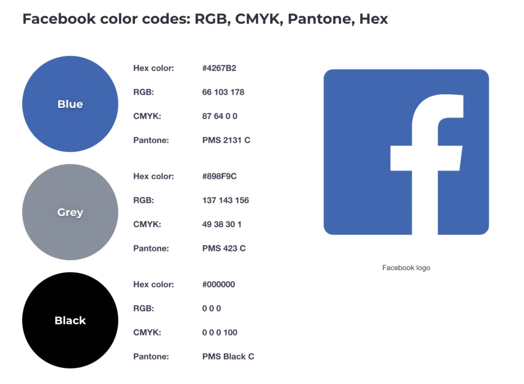 facebook app color scheme