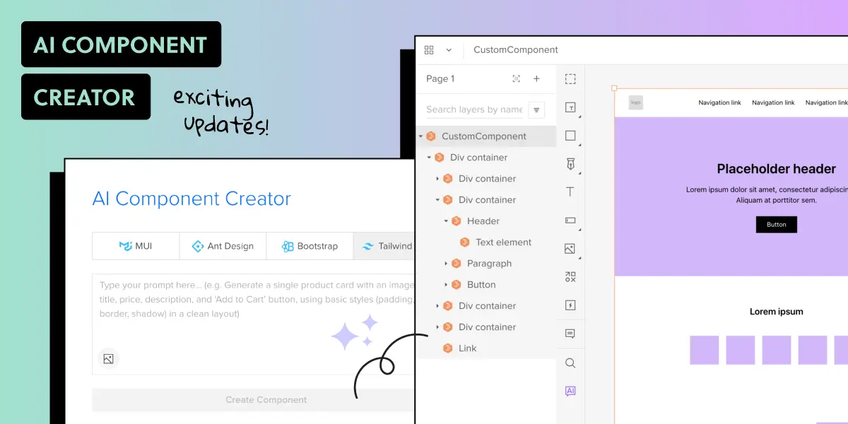 AI γ§γγιγγγγγΏγ€γοΌAI Component Creatorγη΄Ήδ»